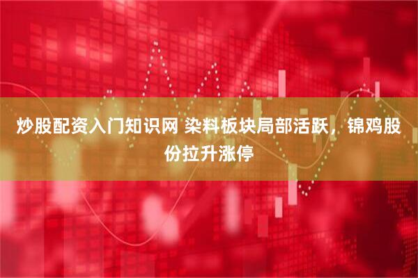炒股配资入门知识网 染料板块局部活跃，锦鸡股份拉升涨停